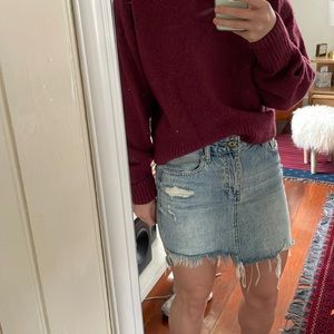 PISTOLA mini denim skirt